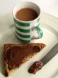 tea with toast and chocolate spread