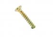 screw driven into white background