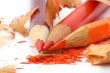 sharpening colored pencils