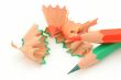 sharpening colored pencils