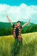 Woman and Mouintain Outdoors