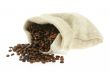 coffee in burlap sack