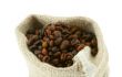 coffee in burlap sack