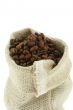 coffee in burlap sack