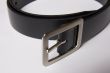 black leather belt
