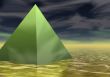 golden green pyramid