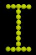 Tennis Ball Letter