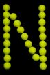 Tennis Ball Letter