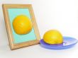 orange in frame and onthe plate