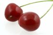 sweet cheries on white