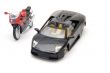 sport car and moto bike
