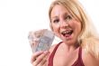 Happy with money