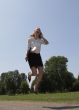 Jumping for joy