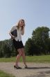 Businesswoman; stressed by the news