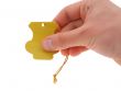 hand holding an empty tag