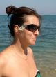 woman against the sea