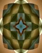 Burnished harlequin star tile