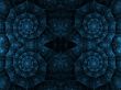 Blue Corner Spirals