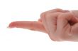 forefinger lifting an invisible object