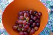 Organic Red Grapes in Serving Bowl