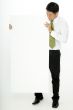 Businessman Holding Board