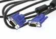 D-sub wires on white