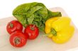 tomatoes, salad and bell pepper