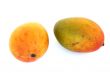 two mangos isolated