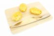 potatoes and knife