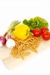 pasta ingredients isolated