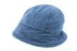 denim hat on white