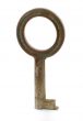 vintage key in the upright position
