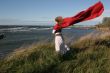 windy  young lady