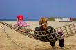 Mother and child in hammock