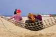 Mother and child in hammock