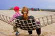 Mother and child in hammock