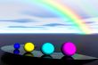 Rainbow and balls
