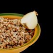 buckwheat porridge and onion