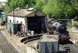 Railway turntable at railway heritage site