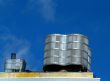 Water Tower Over Urban Skyline