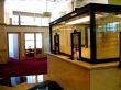 Teller Window in Bank Interior