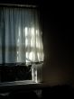Sunlight Shining Through Curtain In Cozy Home