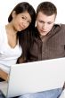 Couple Using Computer