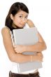 With Laptop