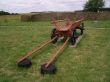 aging wooden cart