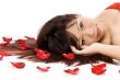 Girl and Rose Petals