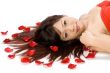 Girl and Rose Petals