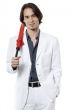 Man And Red Umbrella