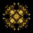 Golden thorn medallion