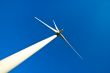 Environmental Energy Windmill with Sky Background